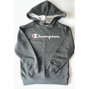 Champion Boys French Terry Charcoal Gray Hoodie Size‎ XS (5-6)